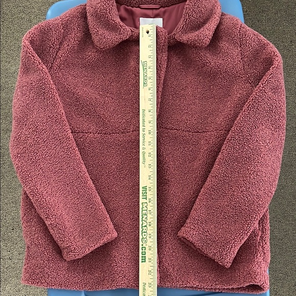 Old Navy Pink Teddy Jacket Oversized Plush - Picture 4 of 4